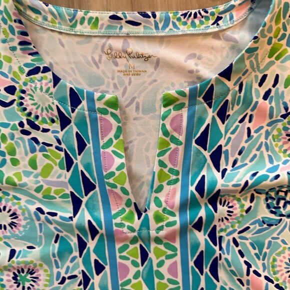 Lilly Pulitzer UPF 50+ Nadine Dress Blue Ibiza Open Water Medium - Picture 6 of 10